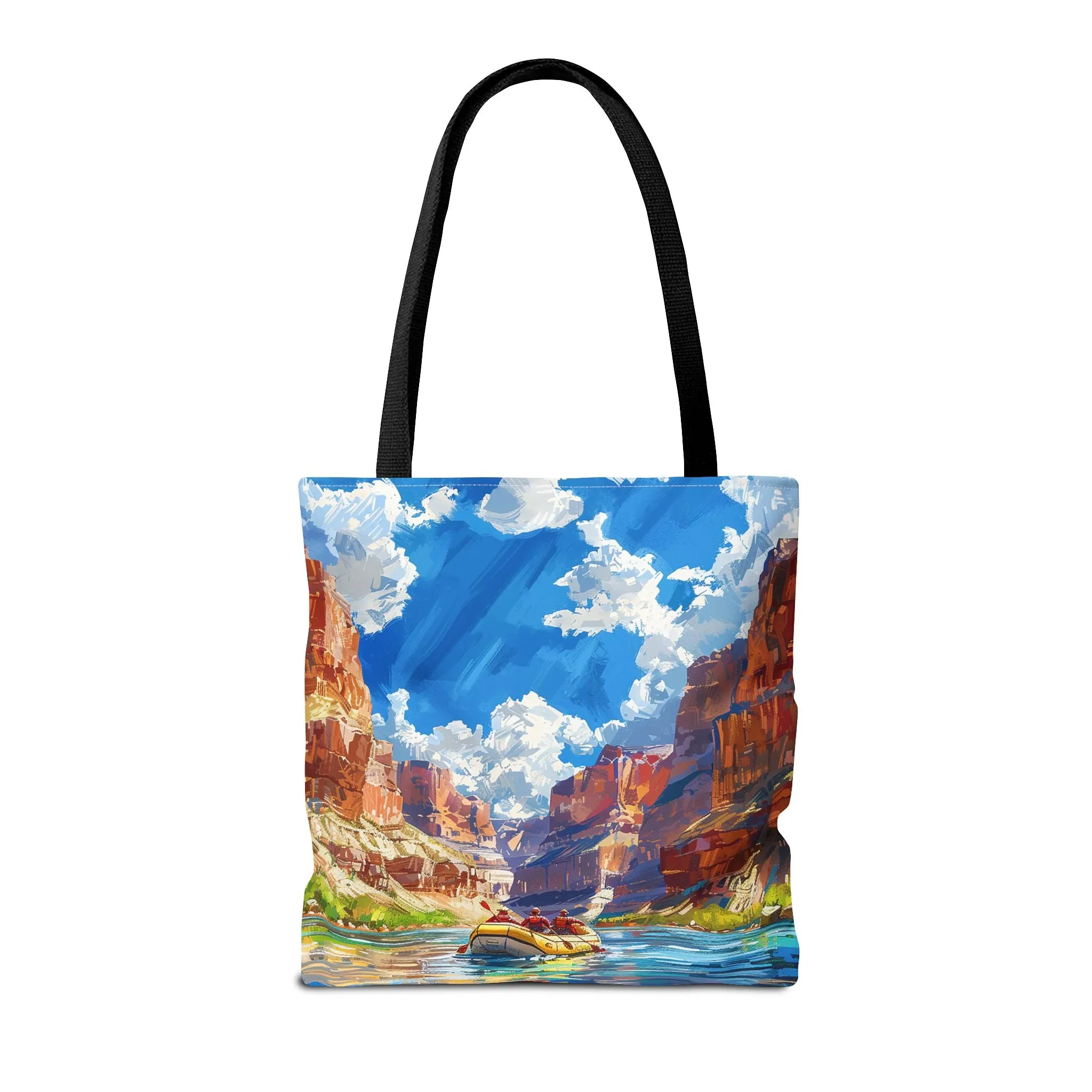 Colorado River Rafting Tote Bag - Ride the Rapids Through the Grand Canyon - Carry the Adventure! Available in 3 sizes.