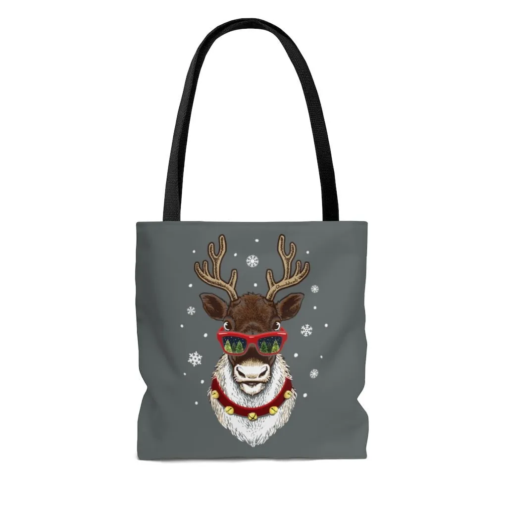 Cool Christmas Reindeer Tote Bag