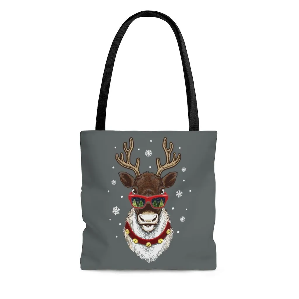 Cool Christmas Reindeer Tote Bag