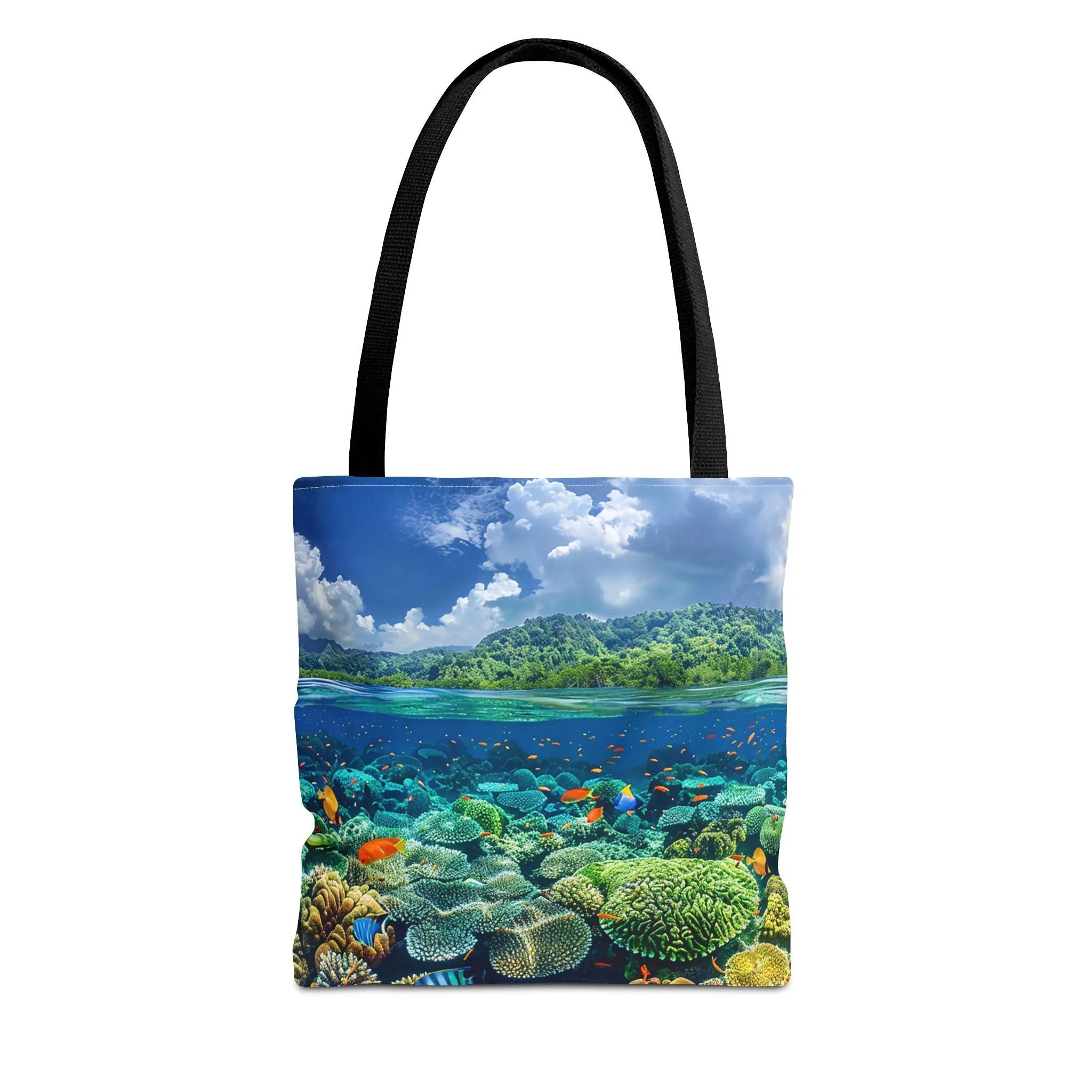 Coral Reef Dreamscape Tote Bag - Dive into a Dream with Every Carry! Available in 3 sizes.