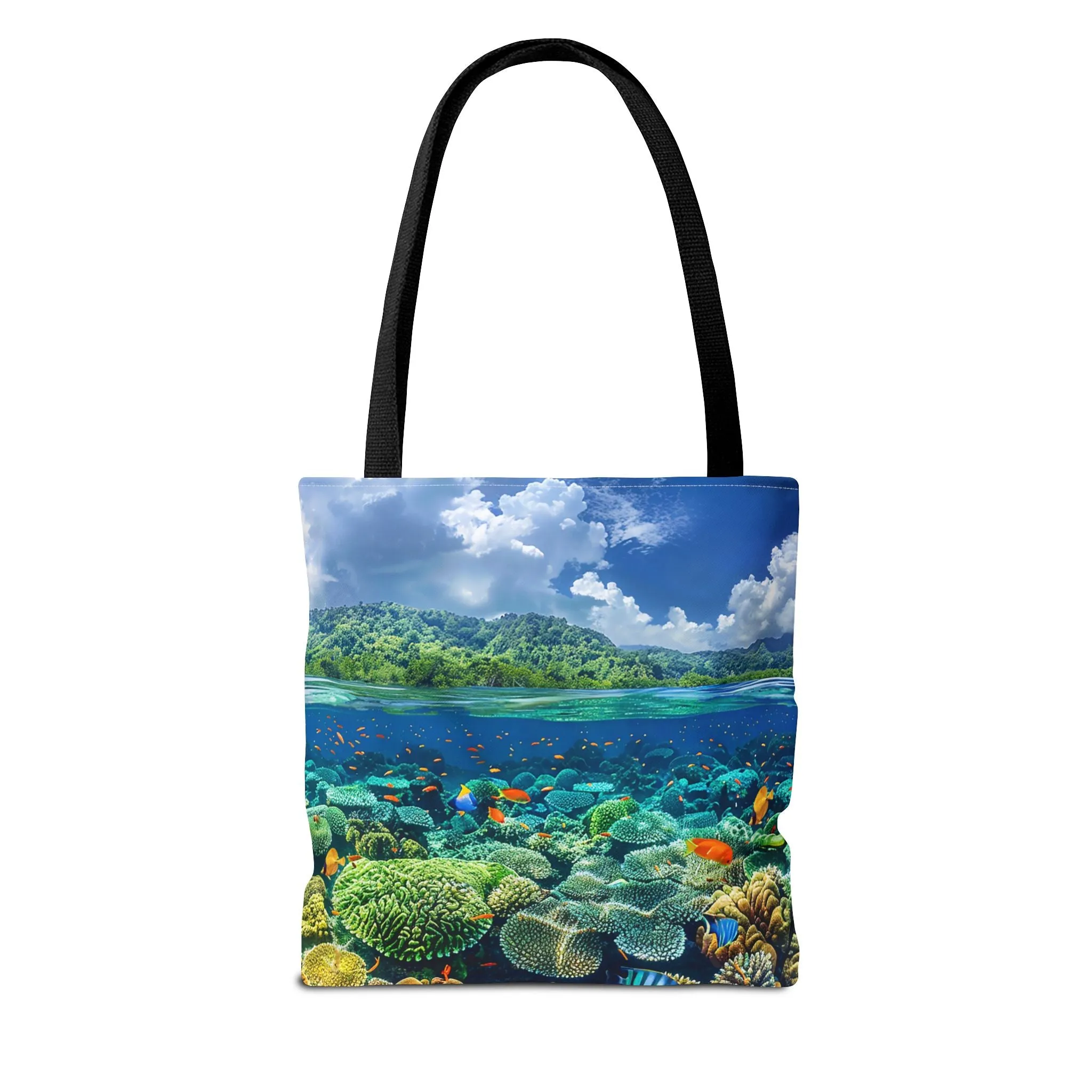 Coral Reef Dreamscape Tote Bag - Dive into a Dream with Every Carry! Available in 3 sizes.
