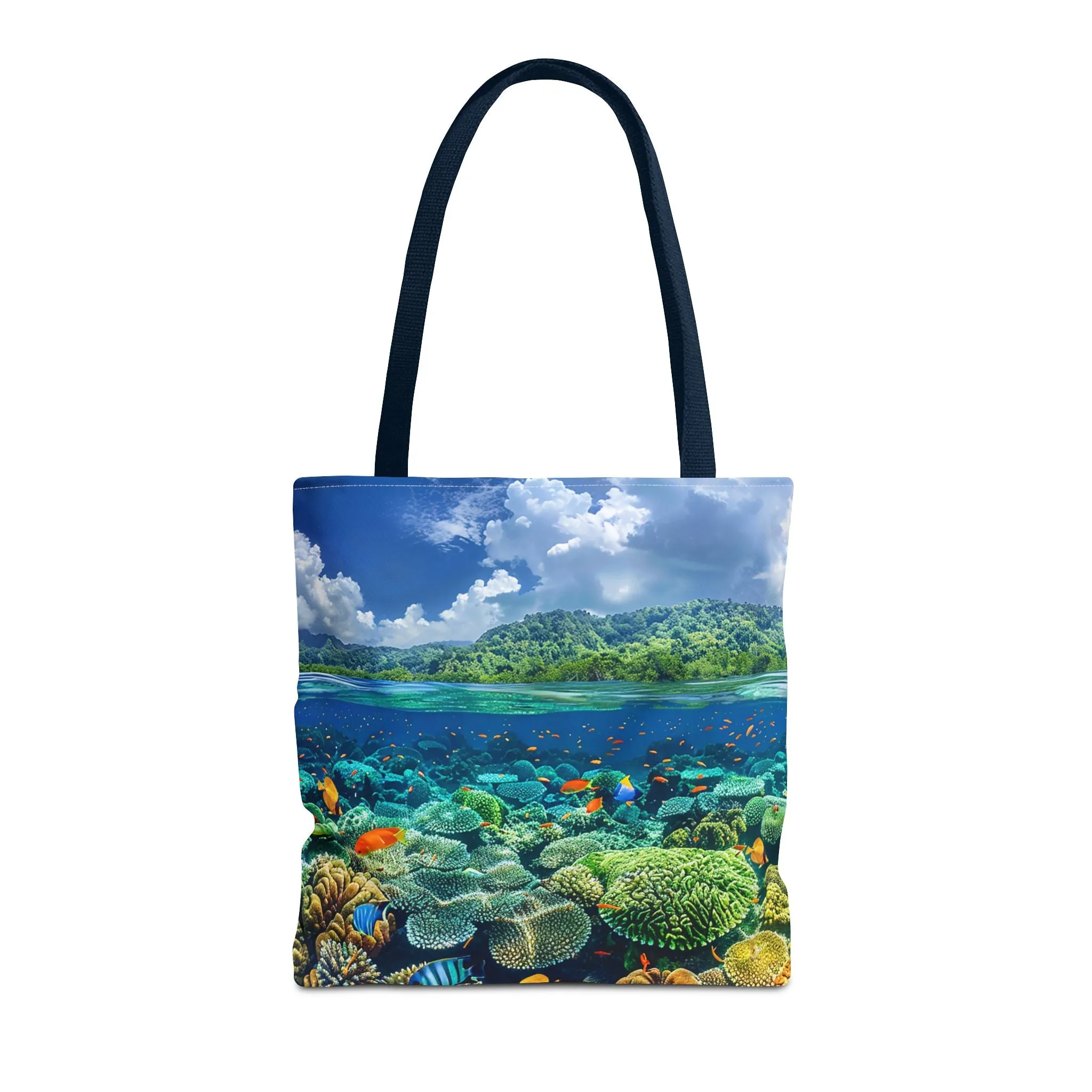 Coral Reef Dreamscape Tote Bag - Dive into a Dream with Every Carry! Available in 3 sizes.