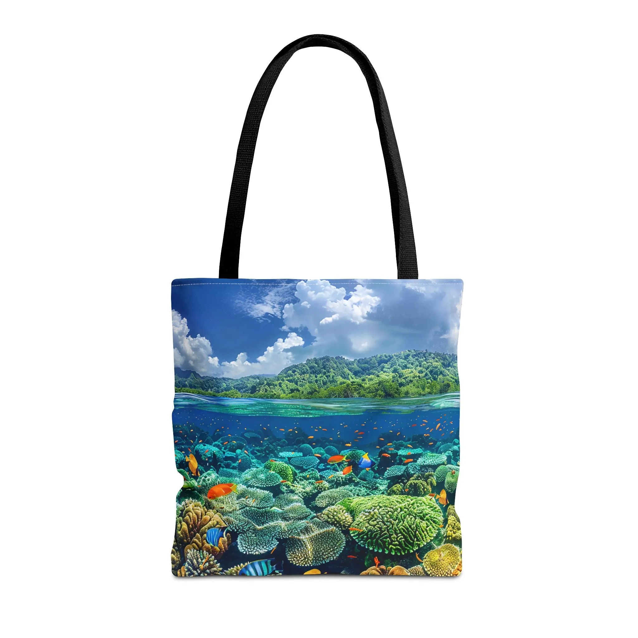 Coral Reef Dreamscape Tote Bag - Dive into a Dream with Every Carry! Available in 3 sizes.