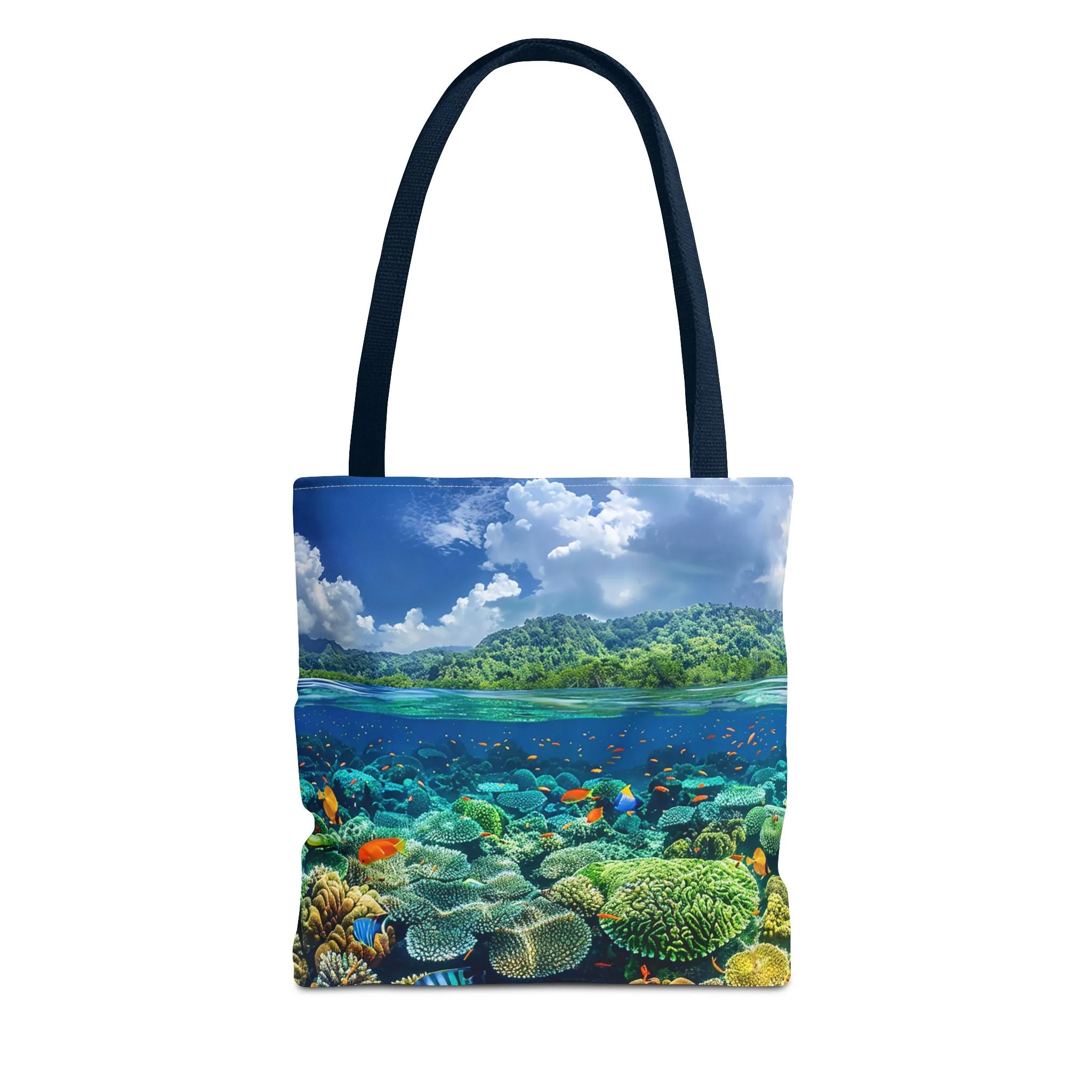 Coral Reef Dreamscape Tote Bag - Dive into a Dream with Every Carry! Available in 3 sizes.