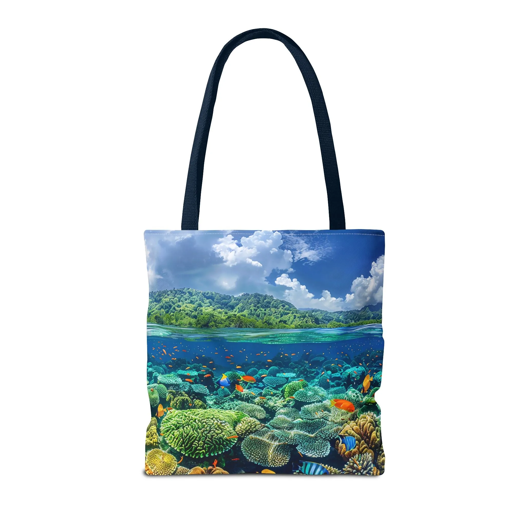 Coral Reef Dreamscape Tote Bag - Dive into a Dream with Every Carry! Available in 3 sizes.