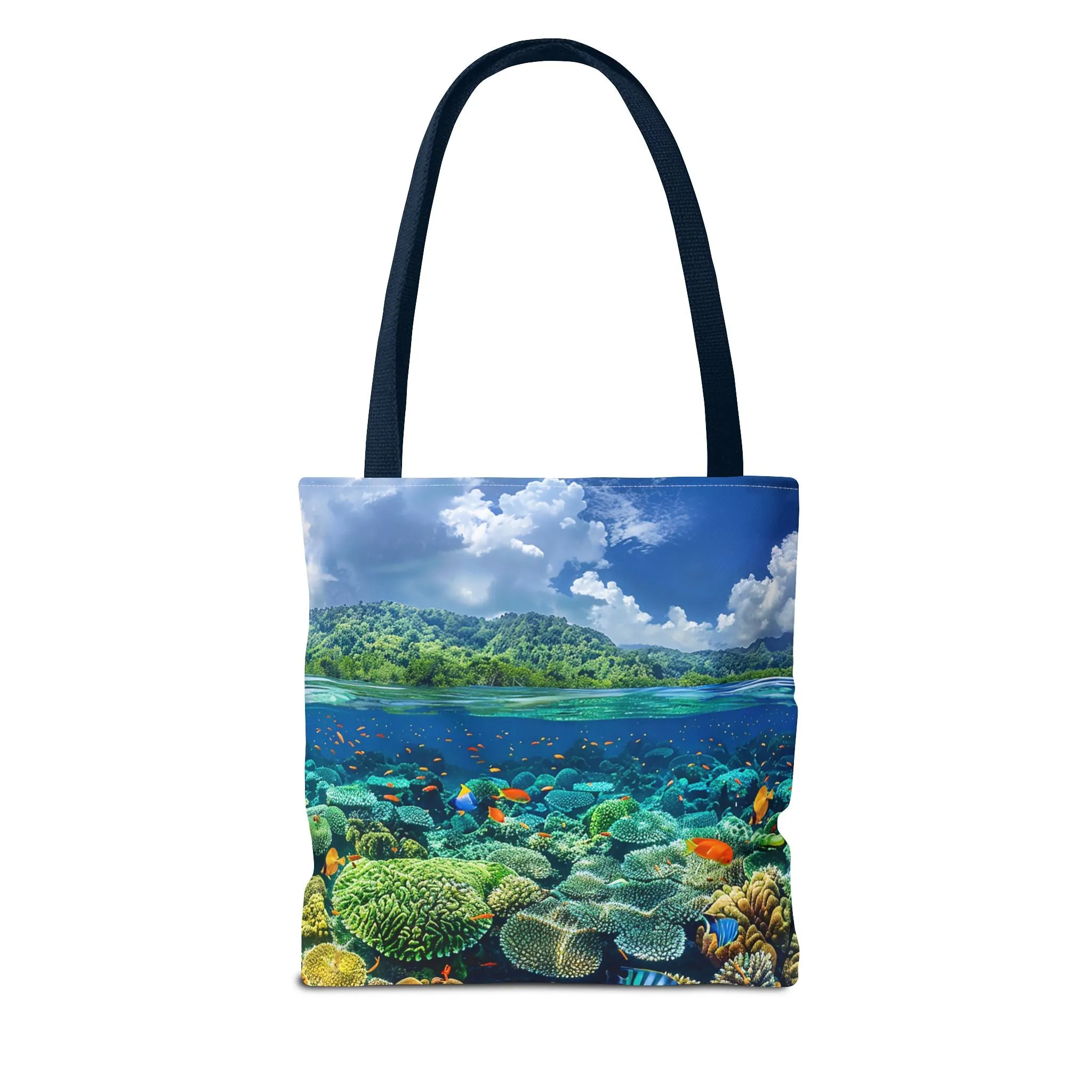 Coral Reef Dreamscape Tote Bag - Dive into a Dream with Every Carry! Available in 3 sizes.