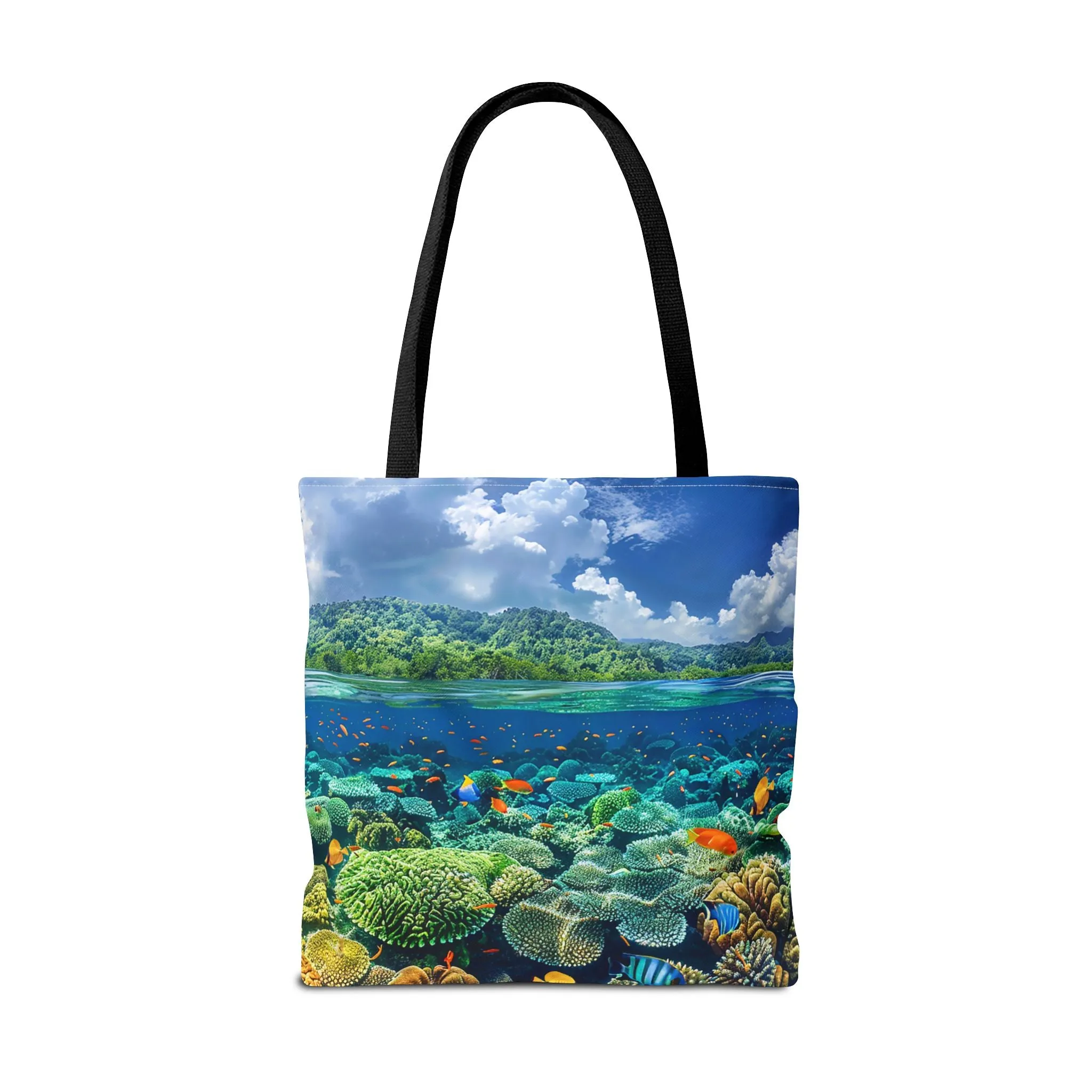 Coral Reef Dreamscape Tote Bag - Dive into a Dream with Every Carry! Available in 3 sizes.