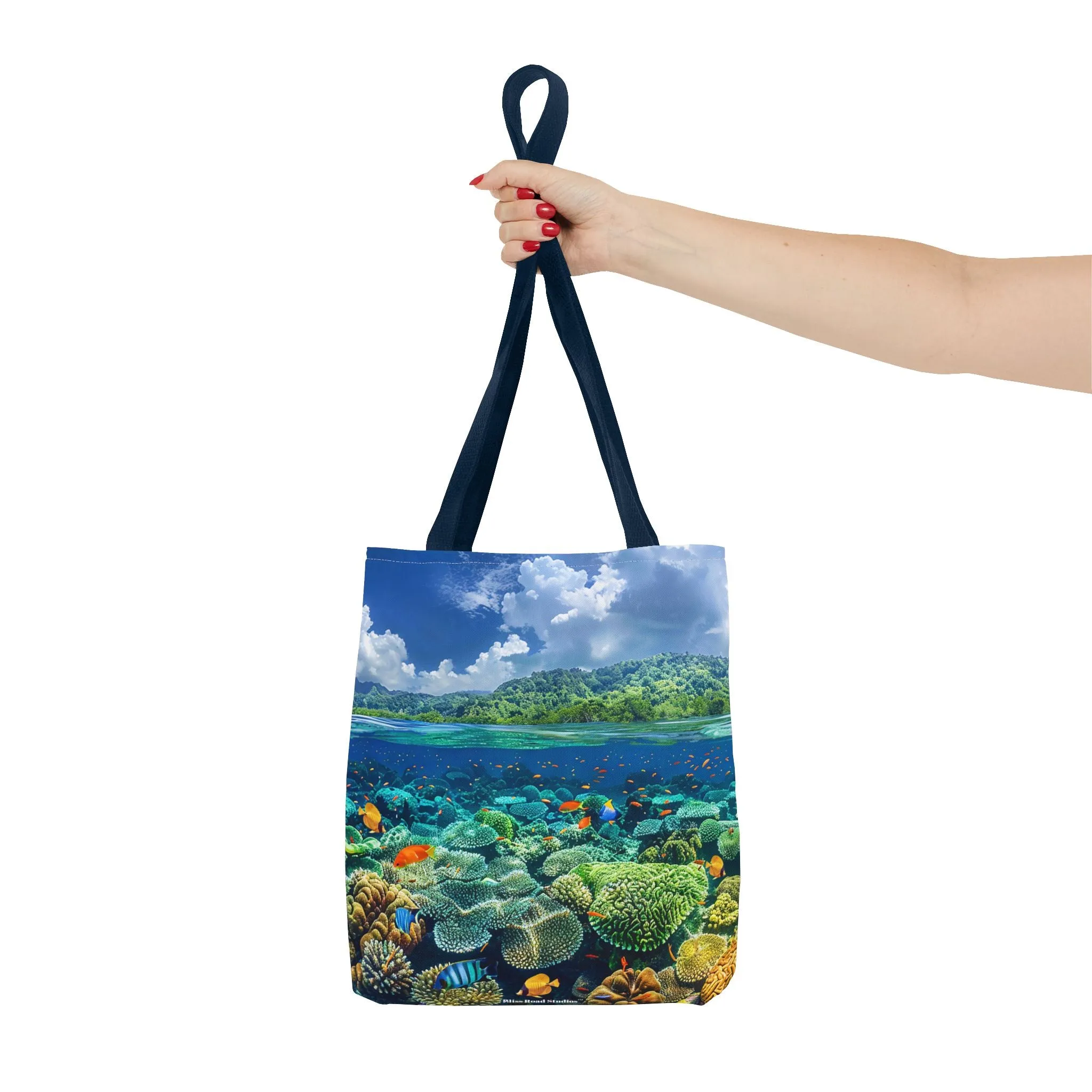 Coral Reef Dreamscape Tote Bag - Dive into a Dream with Every Carry! Available in 3 sizes.