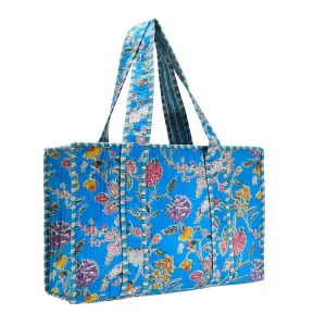 Cotton Block Print Tote Bag- Small & Large