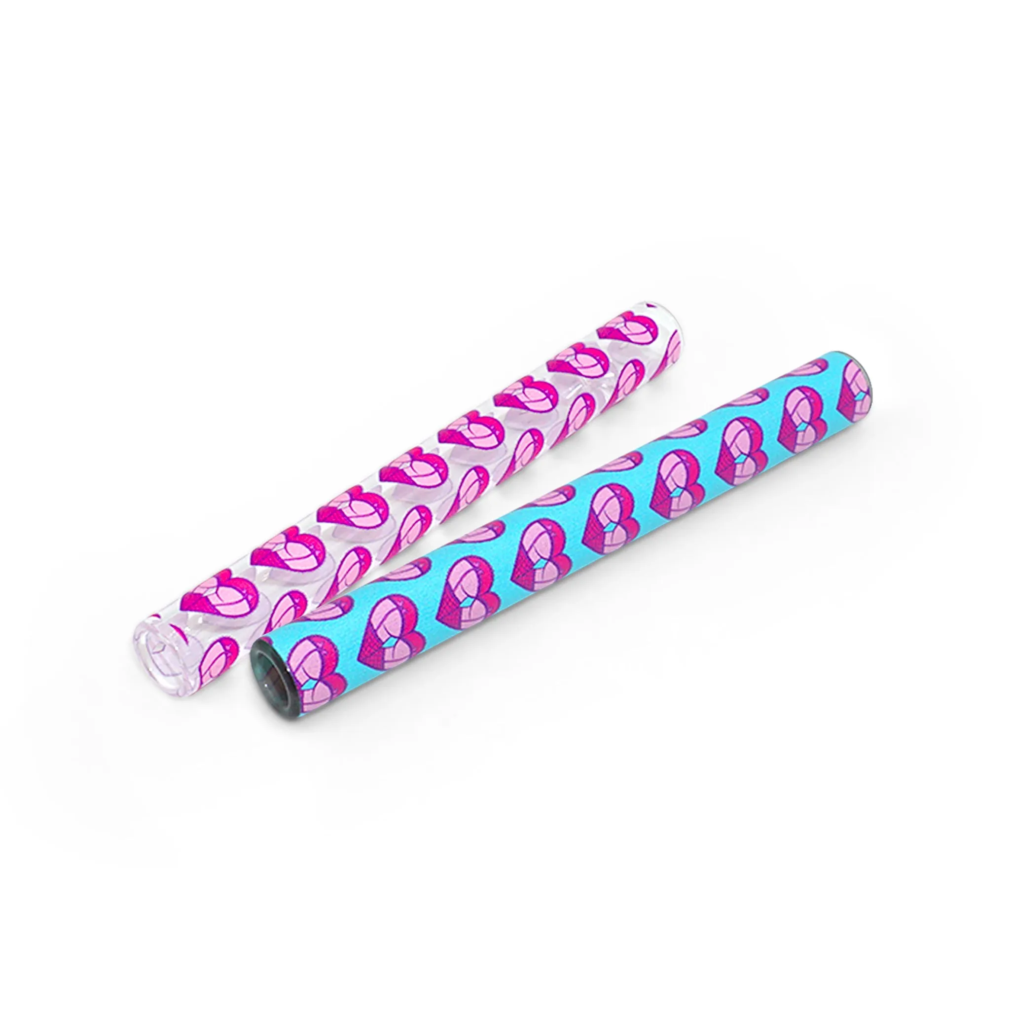 Custom Glass Chillum Pipe