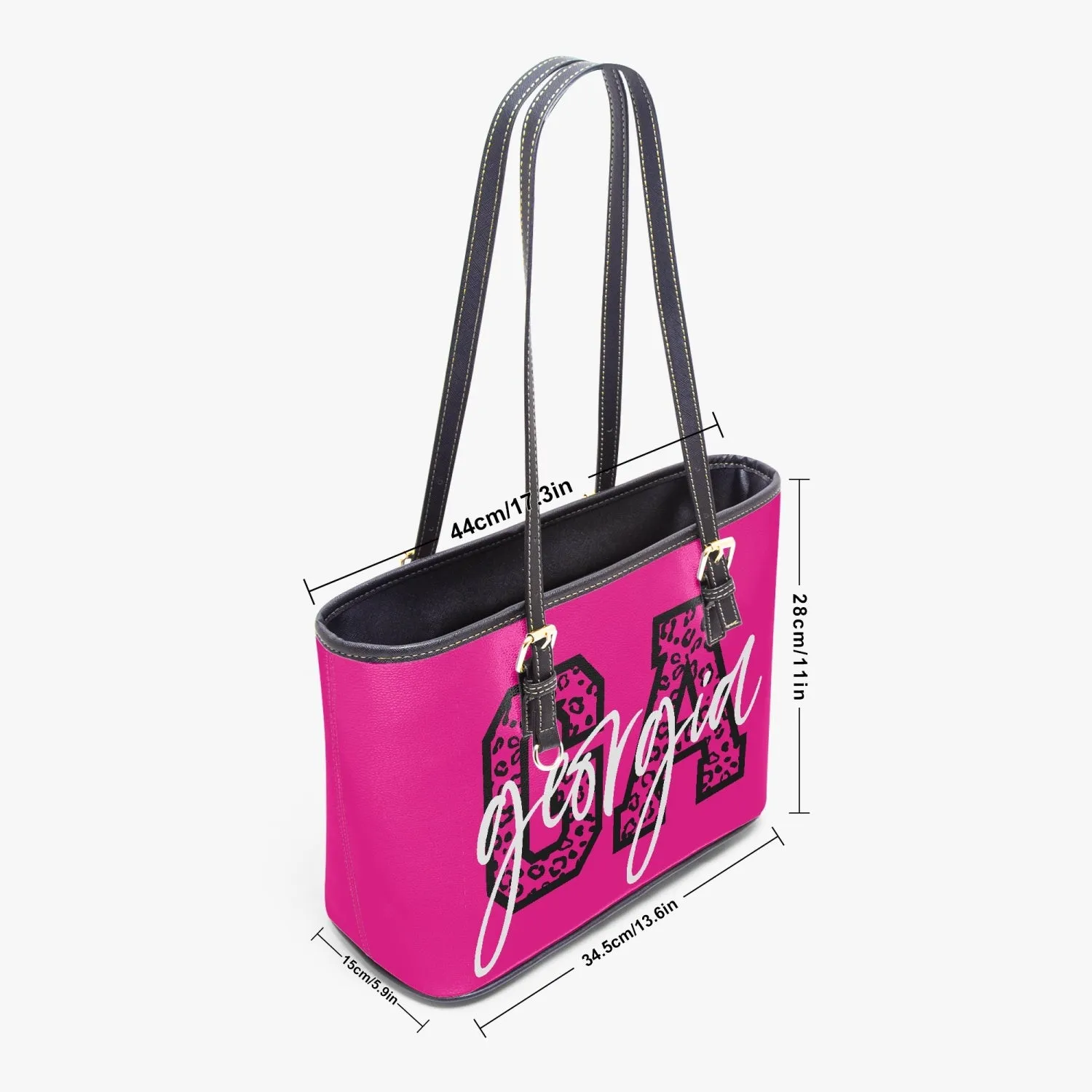 Custom Large Leather Tote Bag