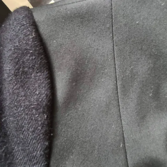 CUT25 by YIGAL AZROUEL Black Leather Trimmed Button Front Blazer Women's 6