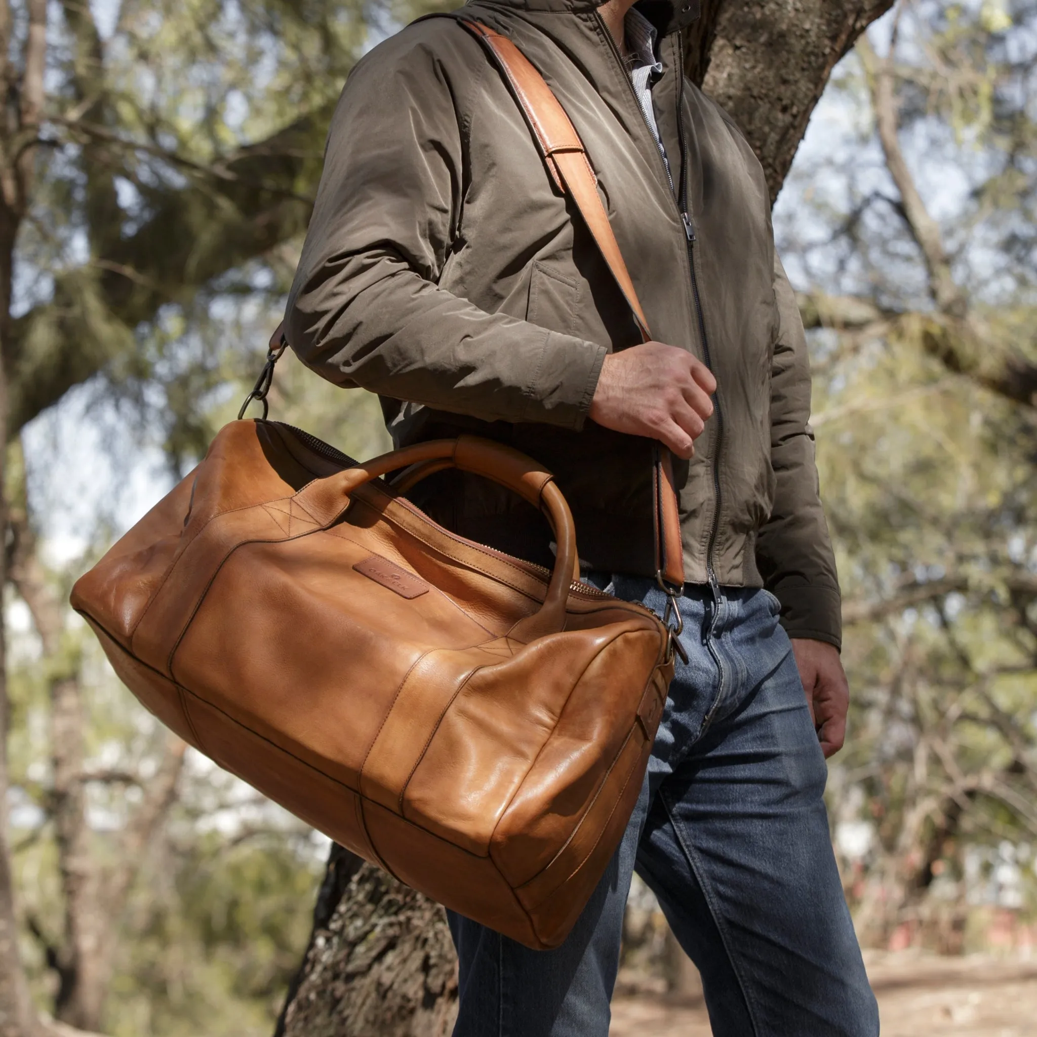 Dakota Leather Duffel Bag
