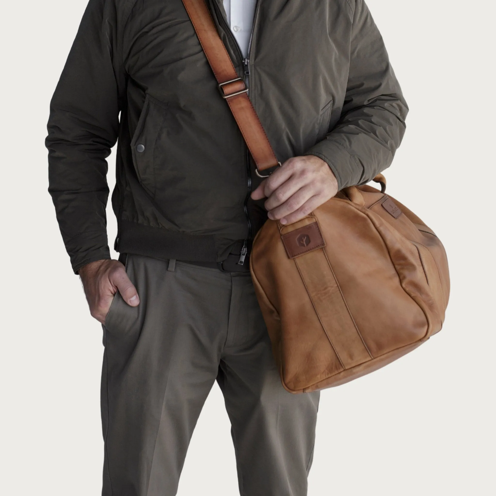 Dakota Leather Duffel Bag