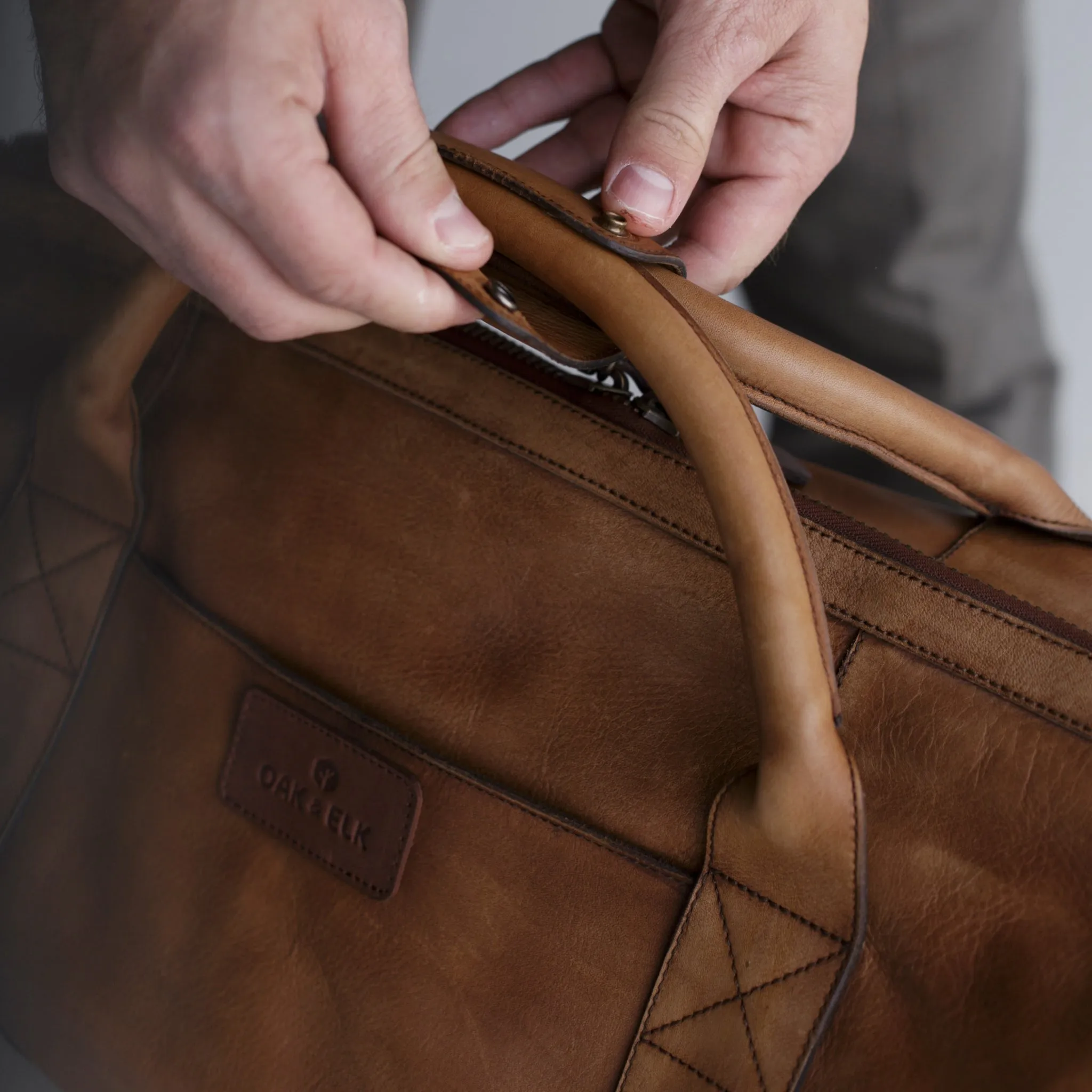 Dakota Leather Duffel Bag