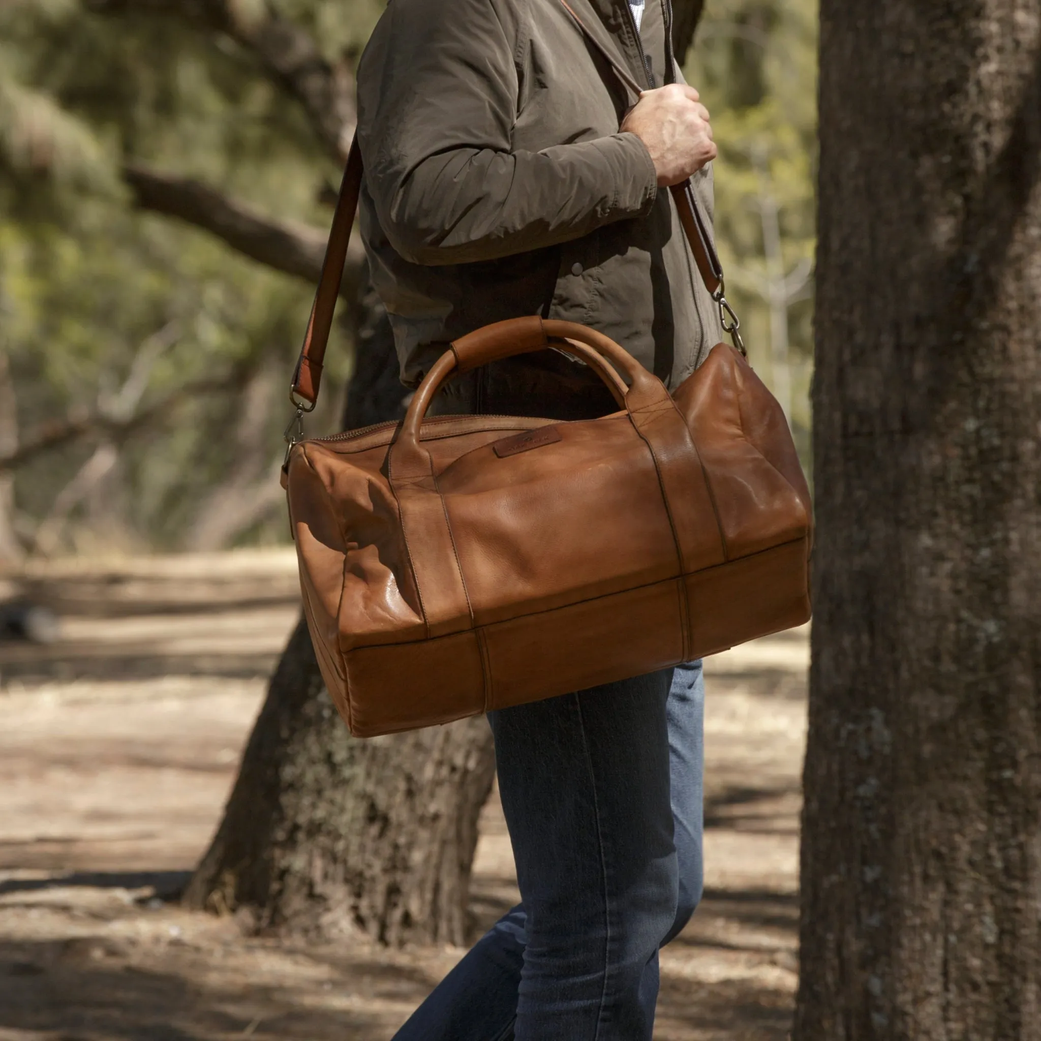 Dakota Leather Duffel Bag
