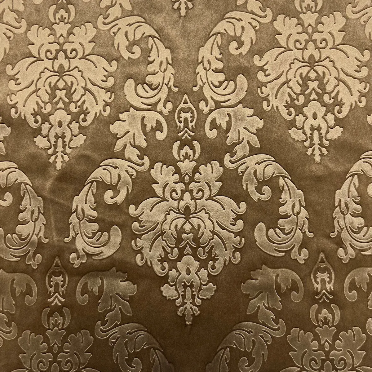 Damask Embossed Velvet Upholstery Drapery Fabric