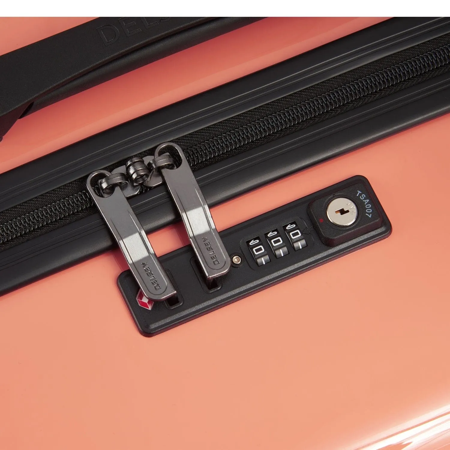 Delsey Ophelie 82Cm Hardcase 4 Double Wheel Expandable Check-In Luggage Trolley Glossy Pink - 00389383119Me