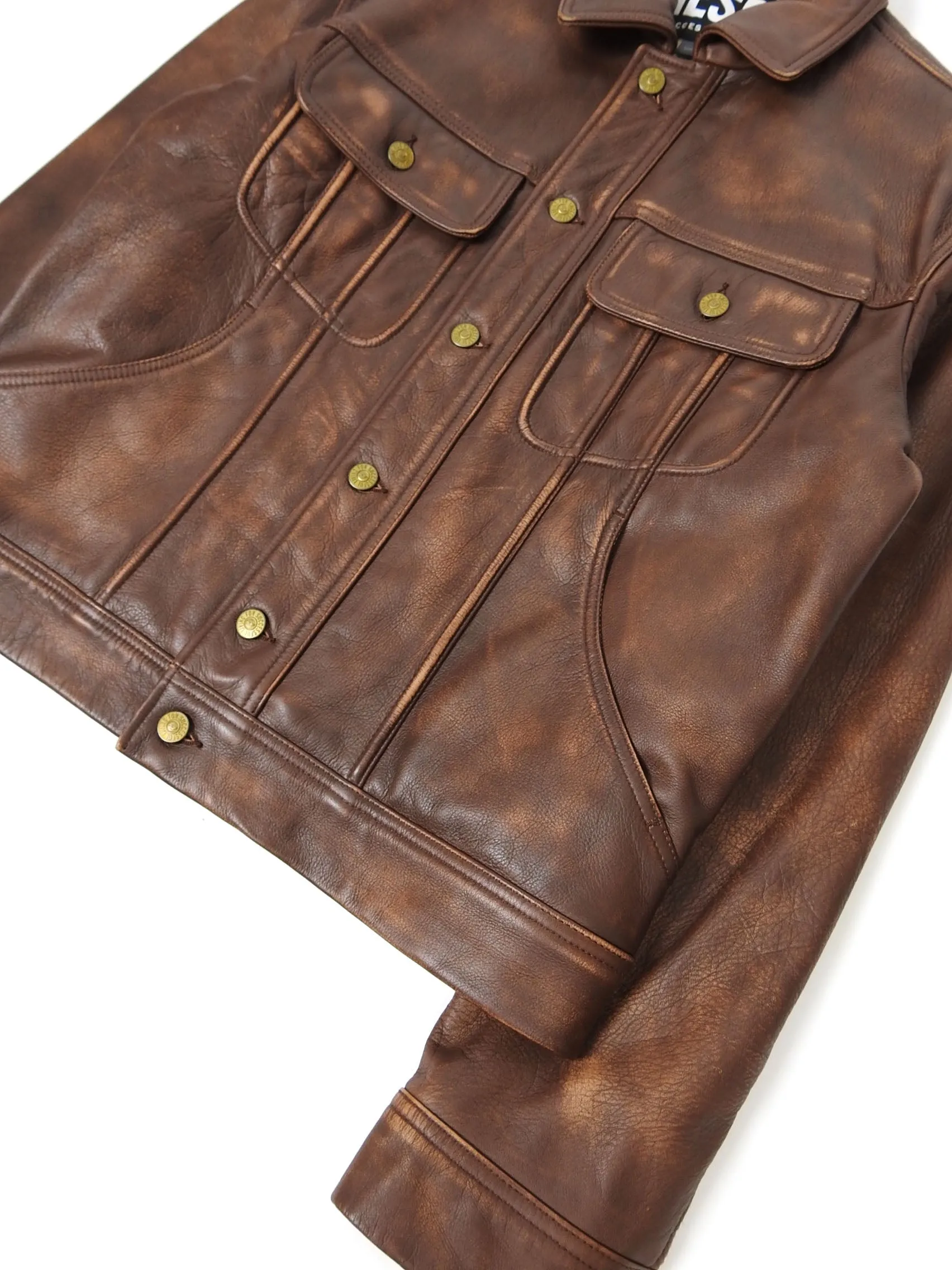 Diesel L-Riley Leather Jacket Size Small