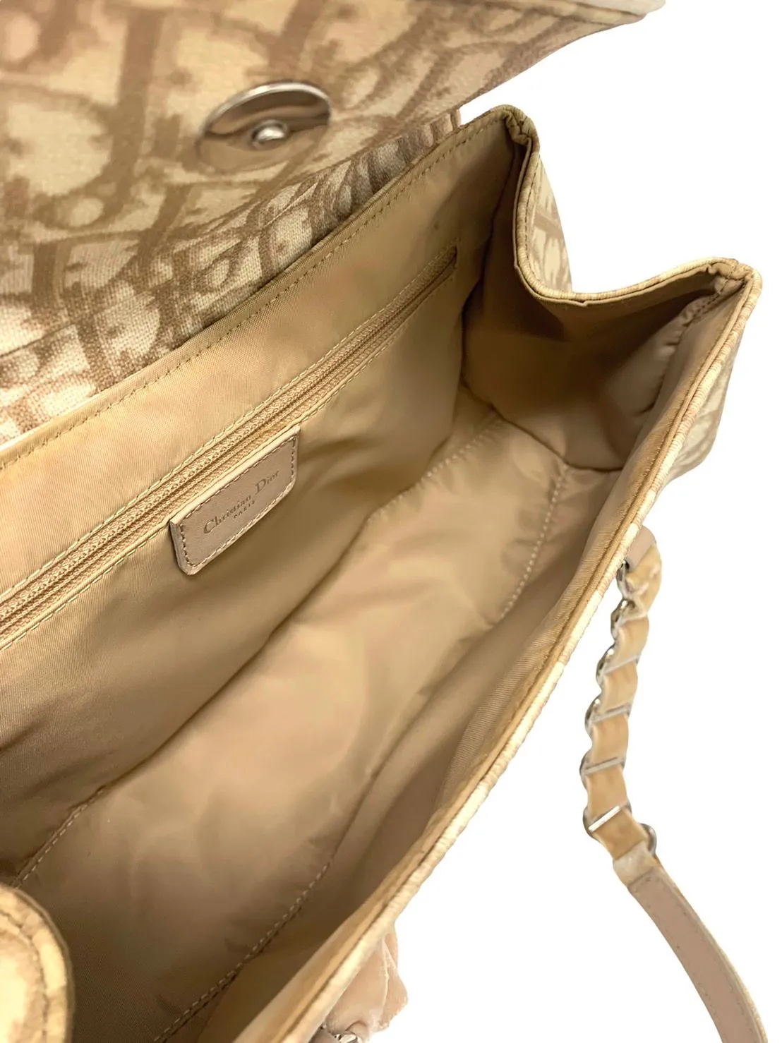 Dior Beige Logo Mini Shoulder Bag