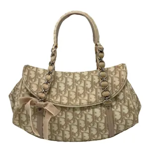 Dior Beige Logo Mini Shoulder Bag