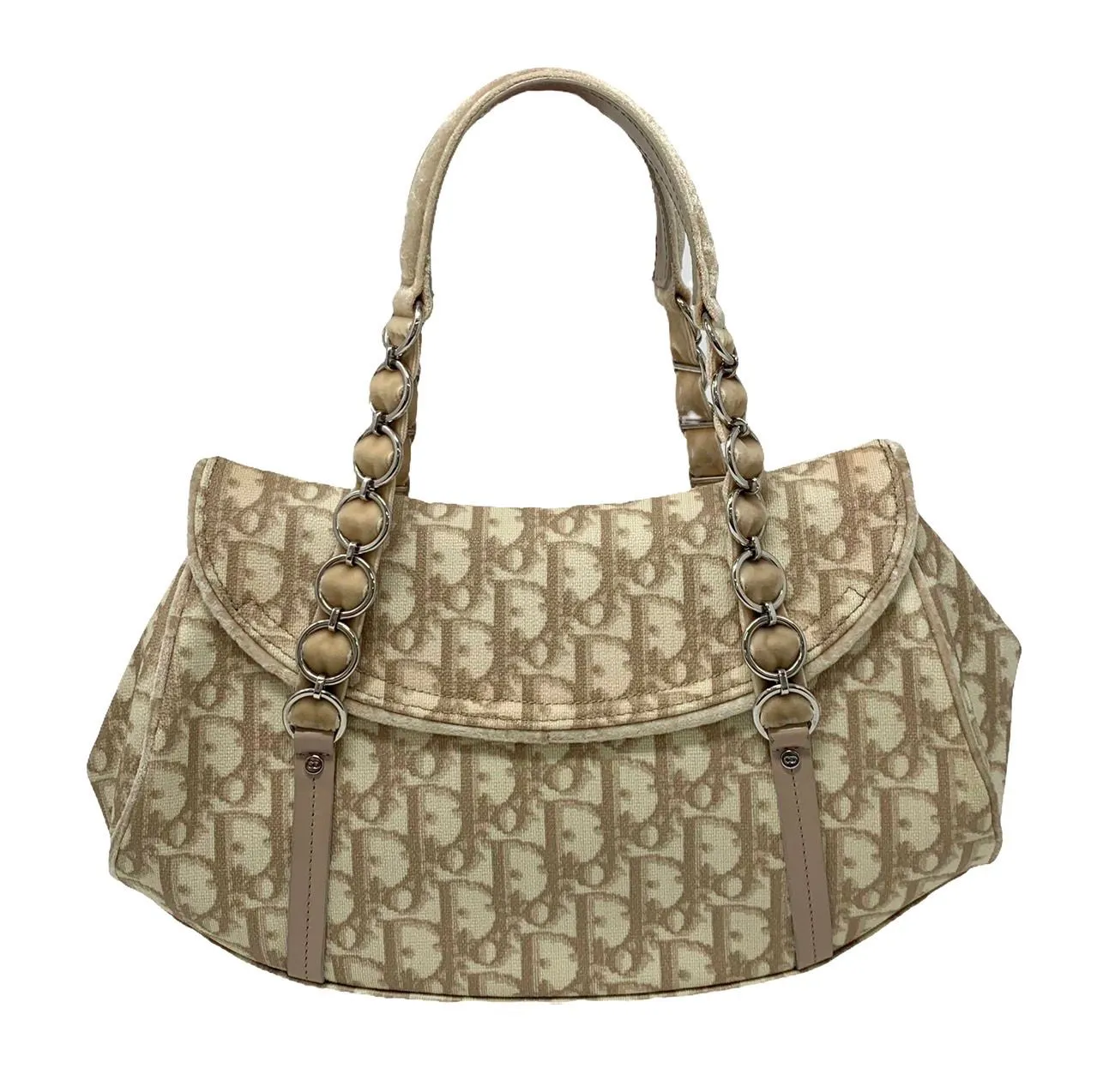 Dior Beige Logo Mini Shoulder Bag
