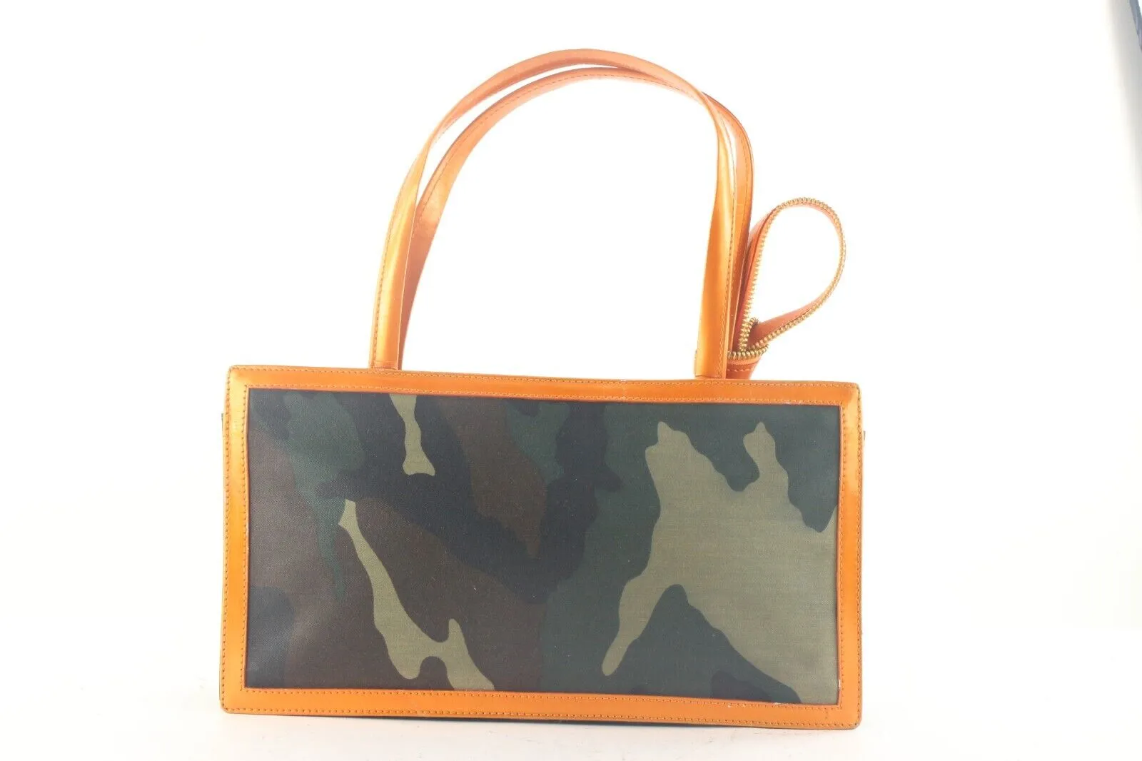 Dior Spring 2001 Orange x Orange Camo Diorella Tote Bag 1DD912K