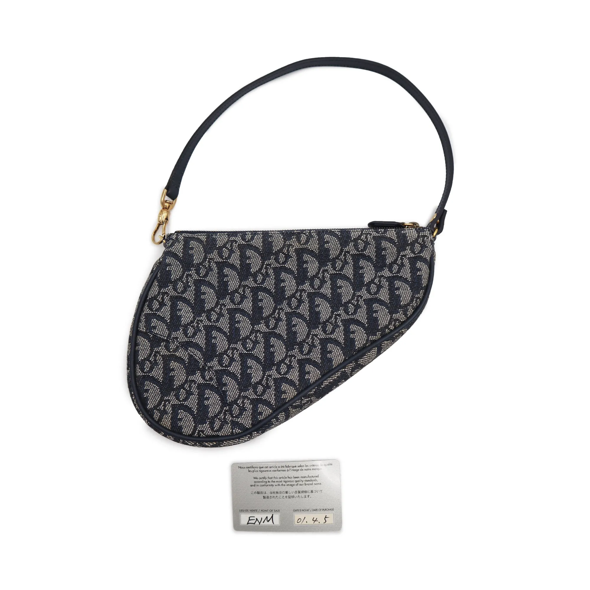 Dior Trotter Canvas Saddle Shoulder Bag