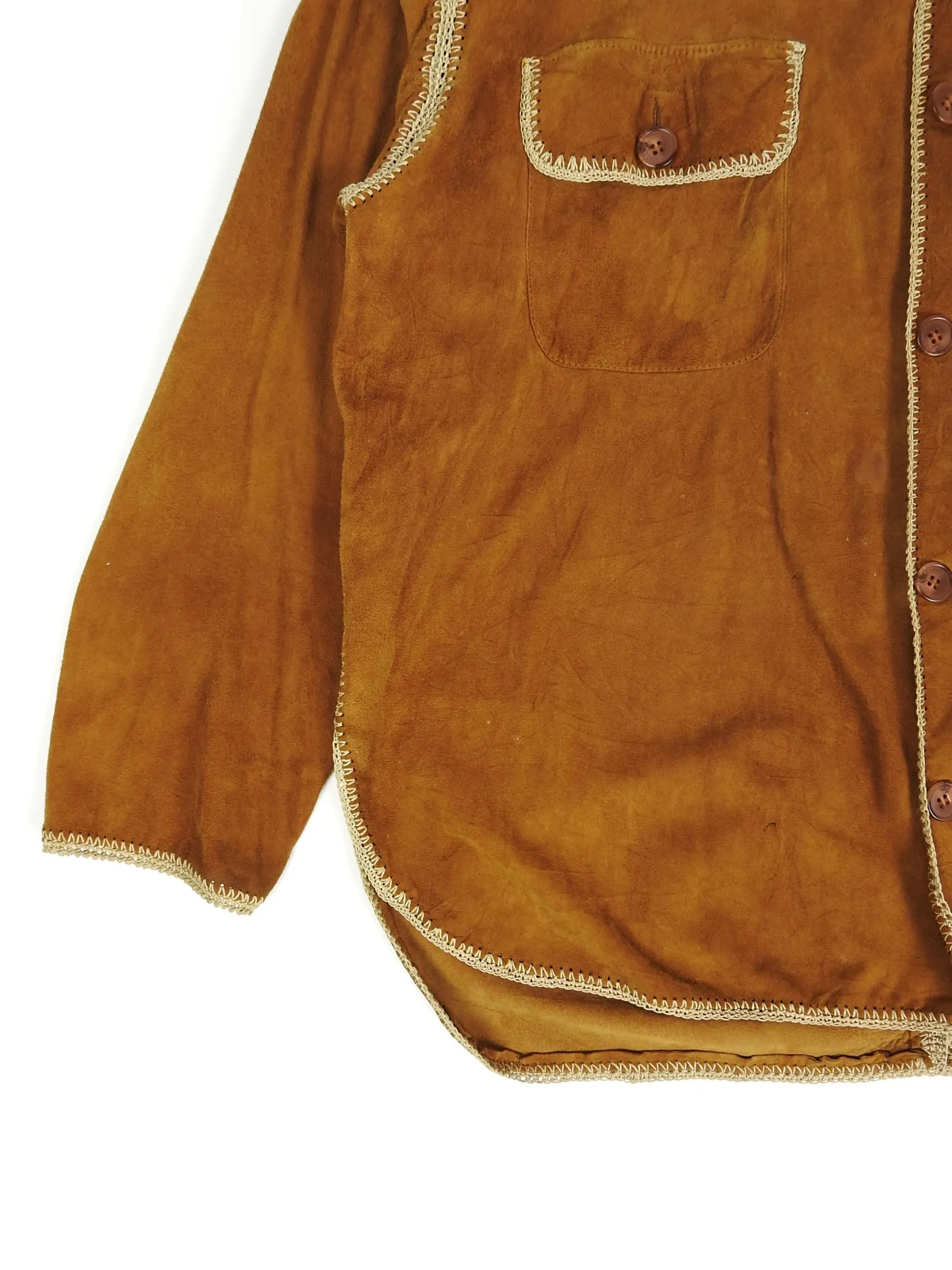 Dolce & Gabbana Suede Shirt Size 52