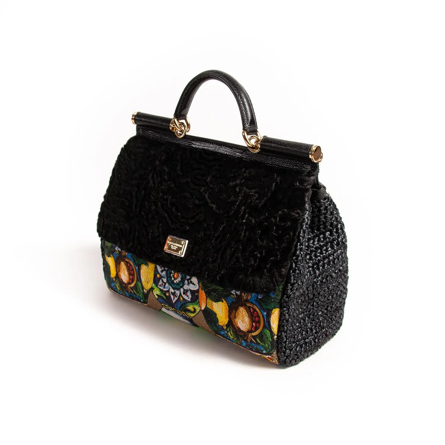Dolce&Gabbana Embroidered Large Sicily Bag