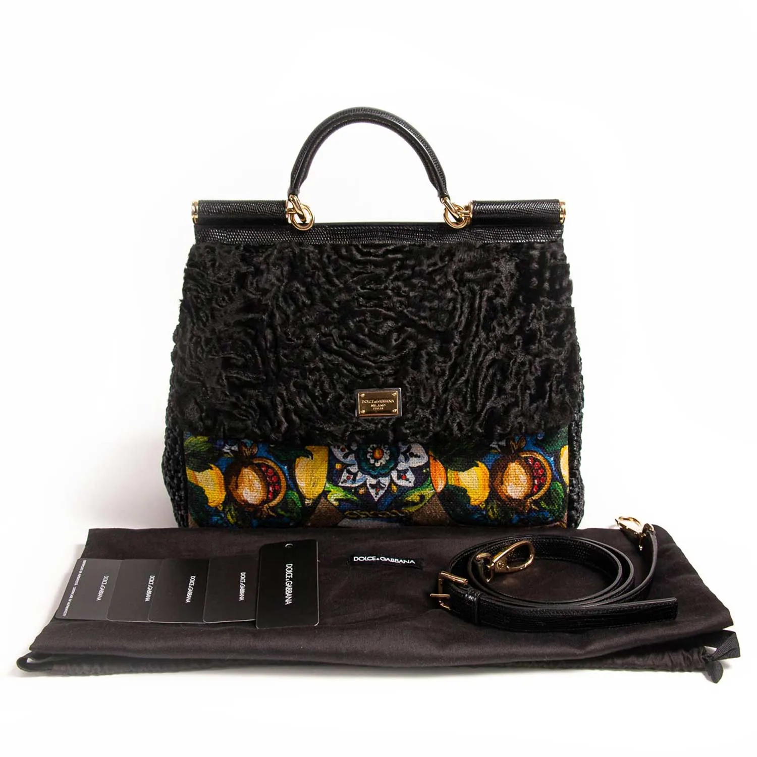 Dolce&Gabbana Embroidered Large Sicily Bag