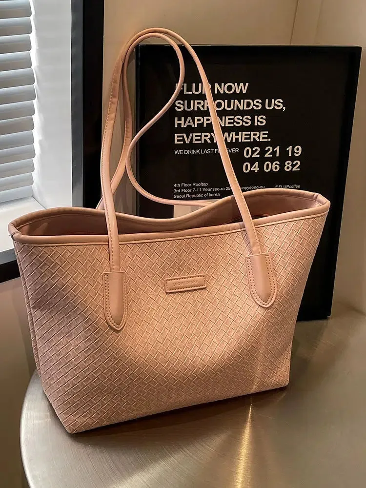 Double Handle Quilted Tote Bag