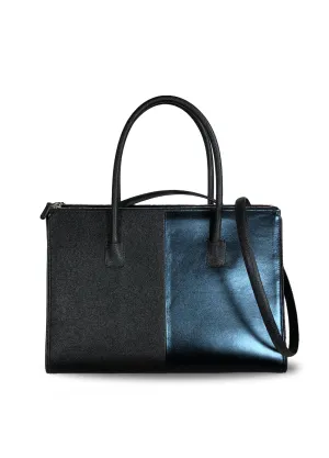 Double Zipper Leather Bag