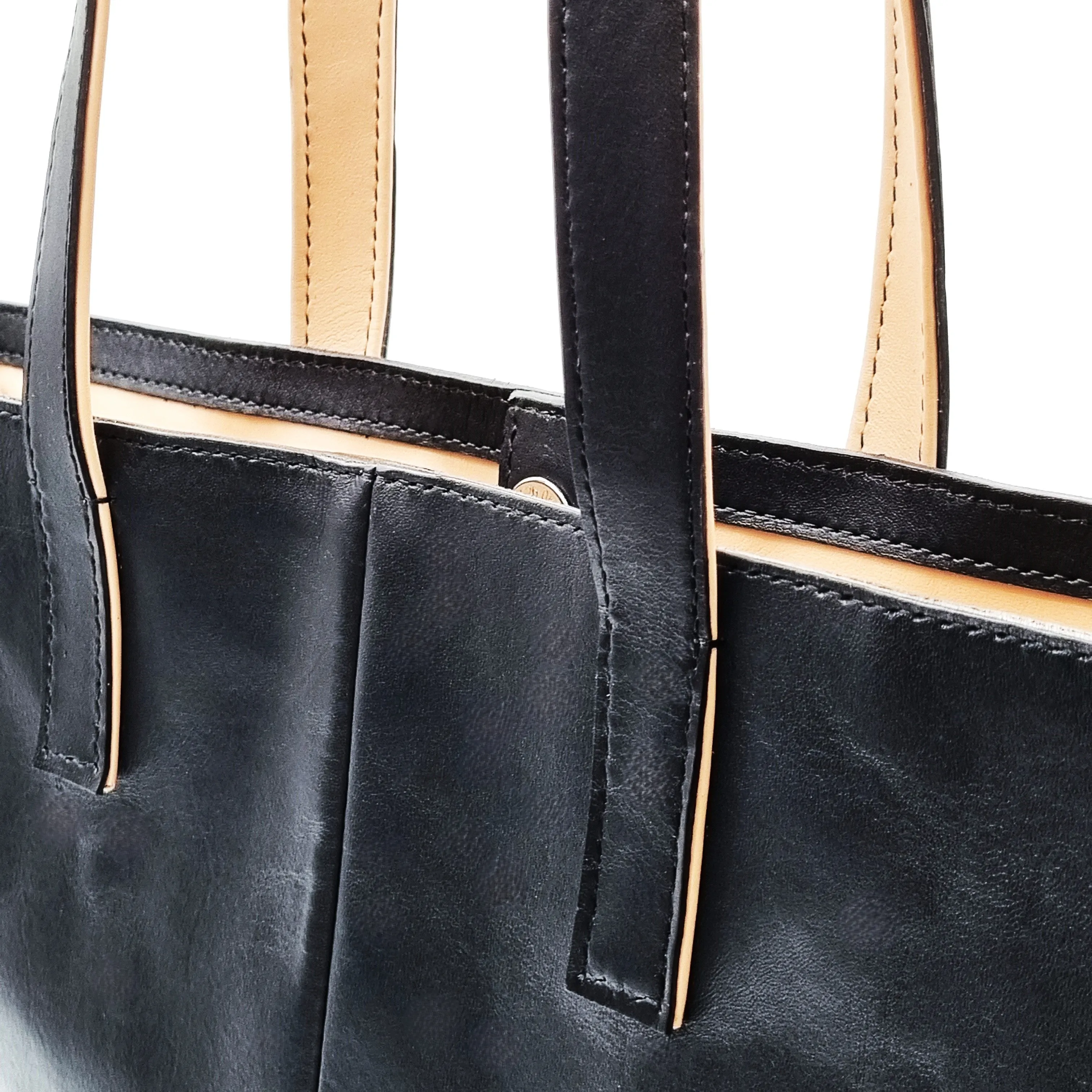 DRUCKER Leather Executive Tote Bag