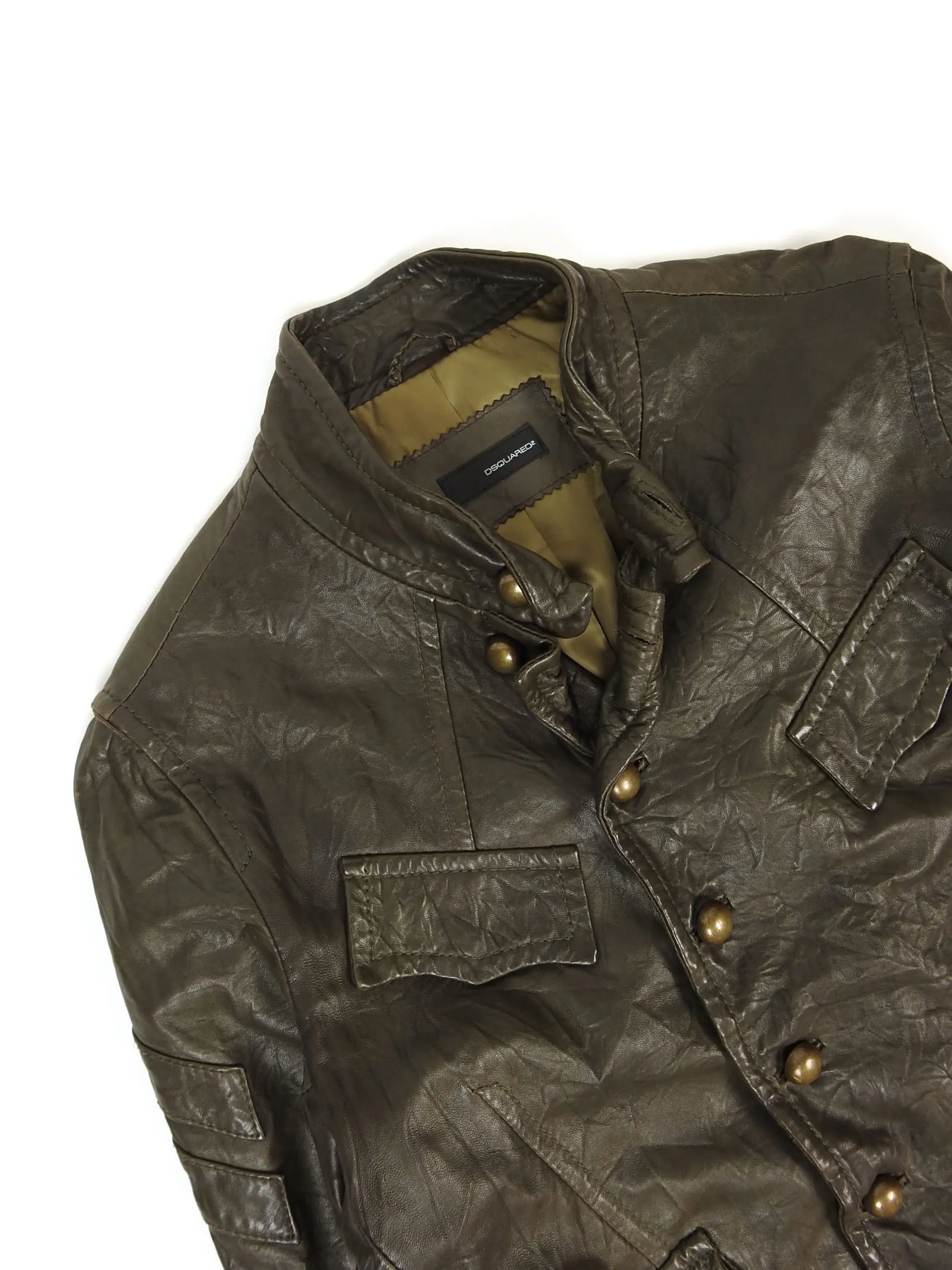 DSquared2 Leather Jacket Size 50