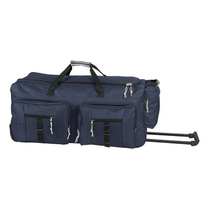 Dual Front Pocket Rolling Travel Duffel