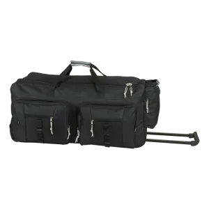 Dual Front Pocket Rolling Travel Duffel