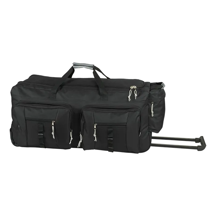 Dual Front Pocket Rolling Travel Duffel