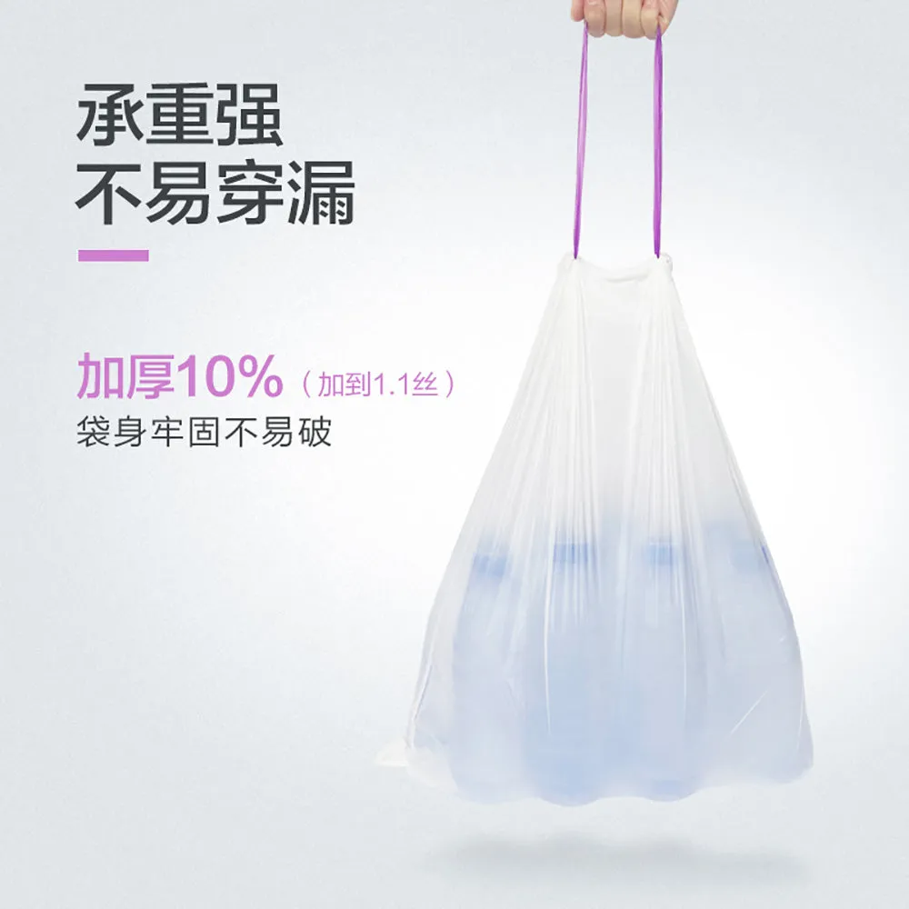 e-clean Biodegradable Auto-Sealing Trash Bags, Citronella Scent, 50x55cm, 42 Count