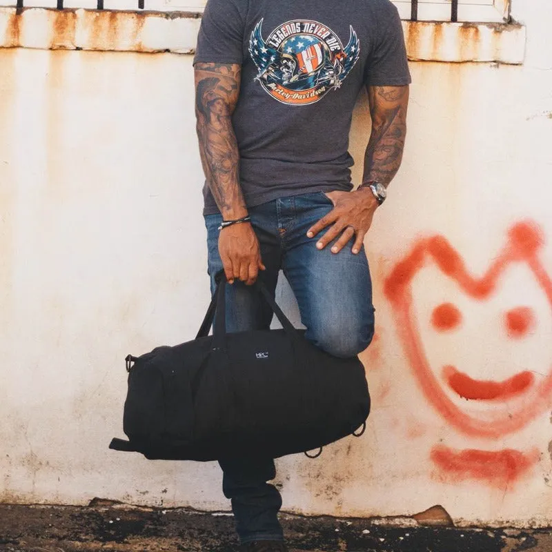 Earth Bag Premium, Black (Upcycled Billboard Bags)