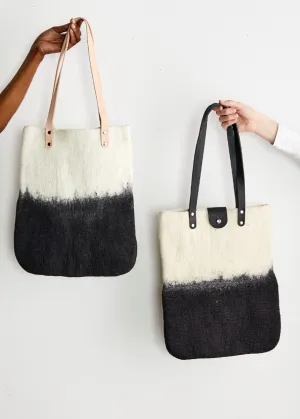 Eclipse Hand-Felted Wool Tote