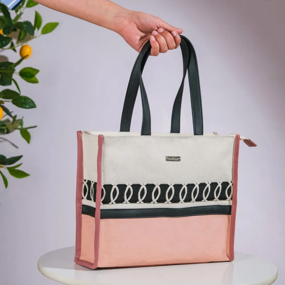 Eco Canvas Tote Bag Pink Set Of 2