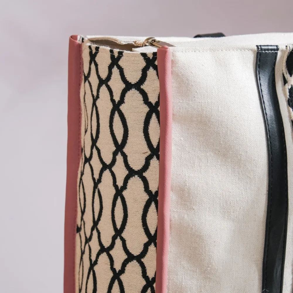 Eco Canvas Tote Bag Pink Set Of 2