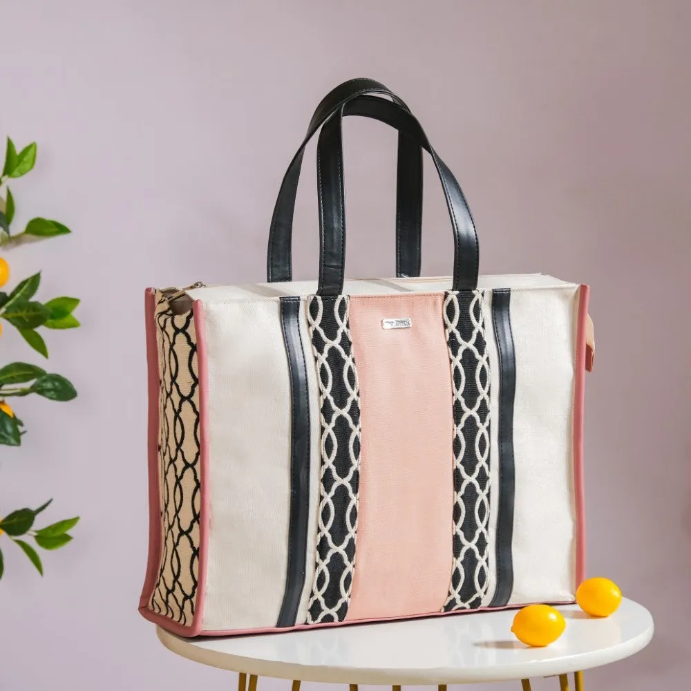 Eco Canvas Tote Bag Pink Set Of 2