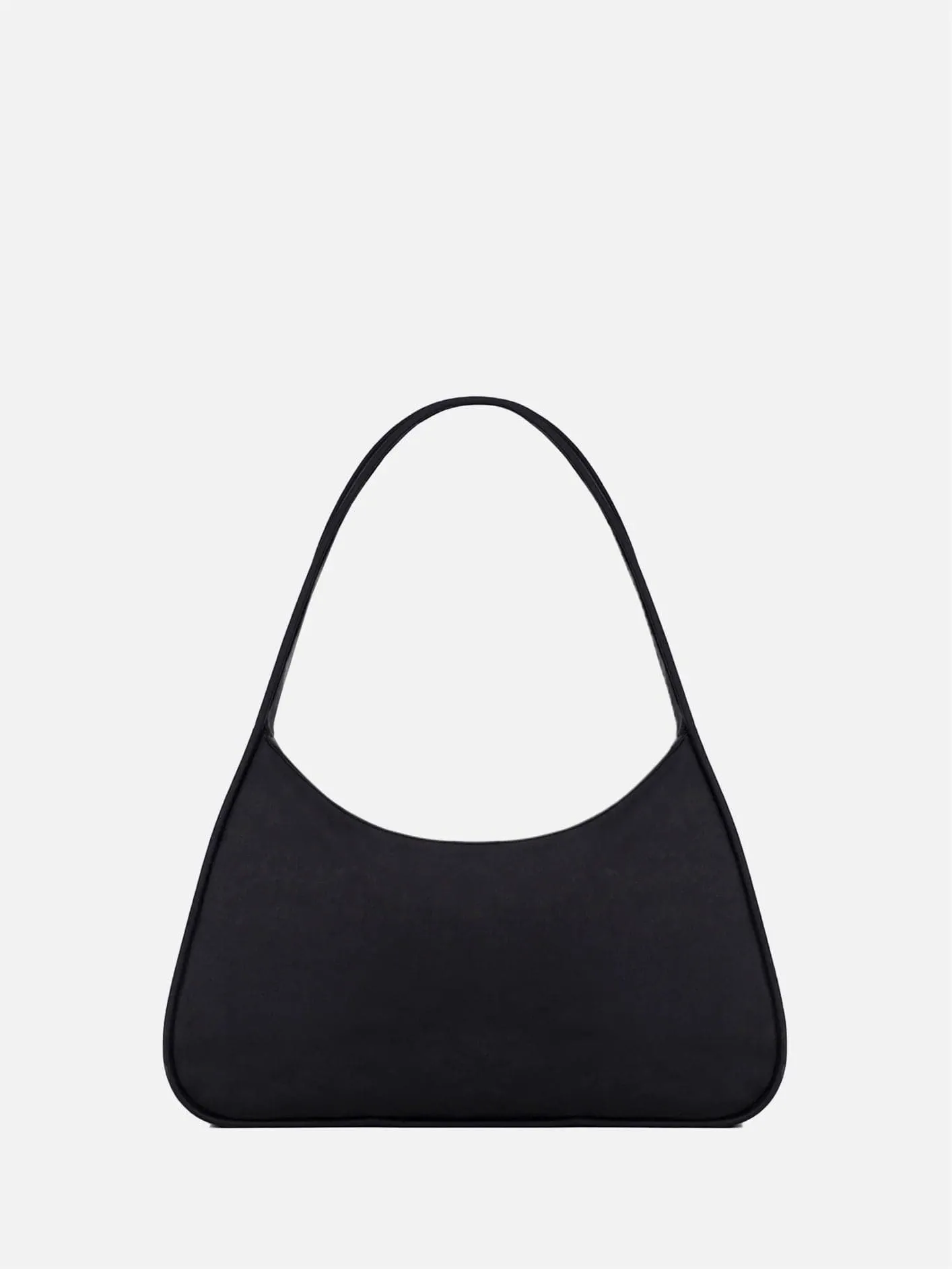 Eco Leather XL Shoulder Bag - Black