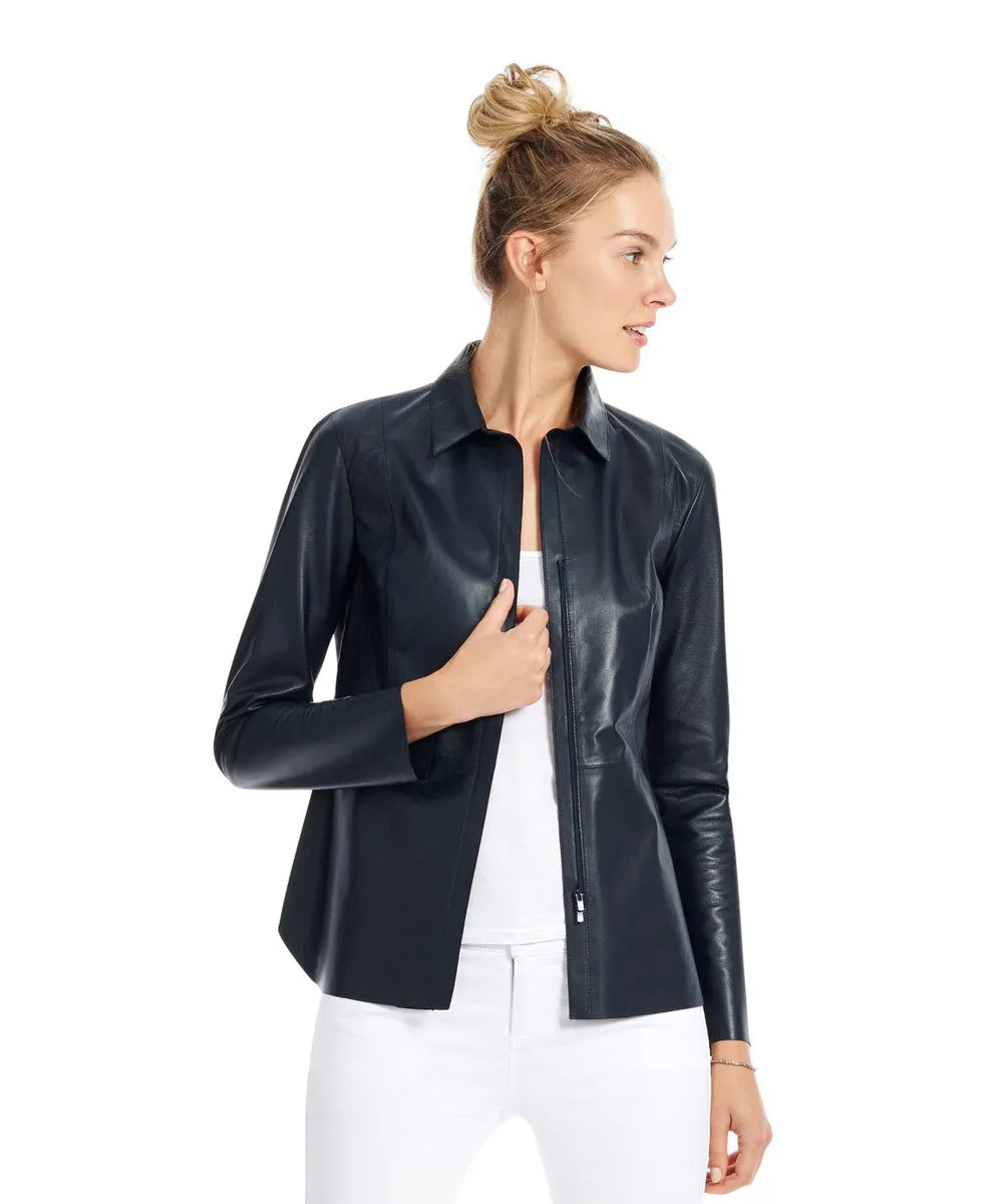 Ecru Leather Shirt