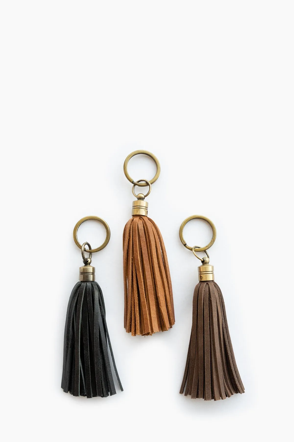 Elevate Tassel Keychain - Camel
