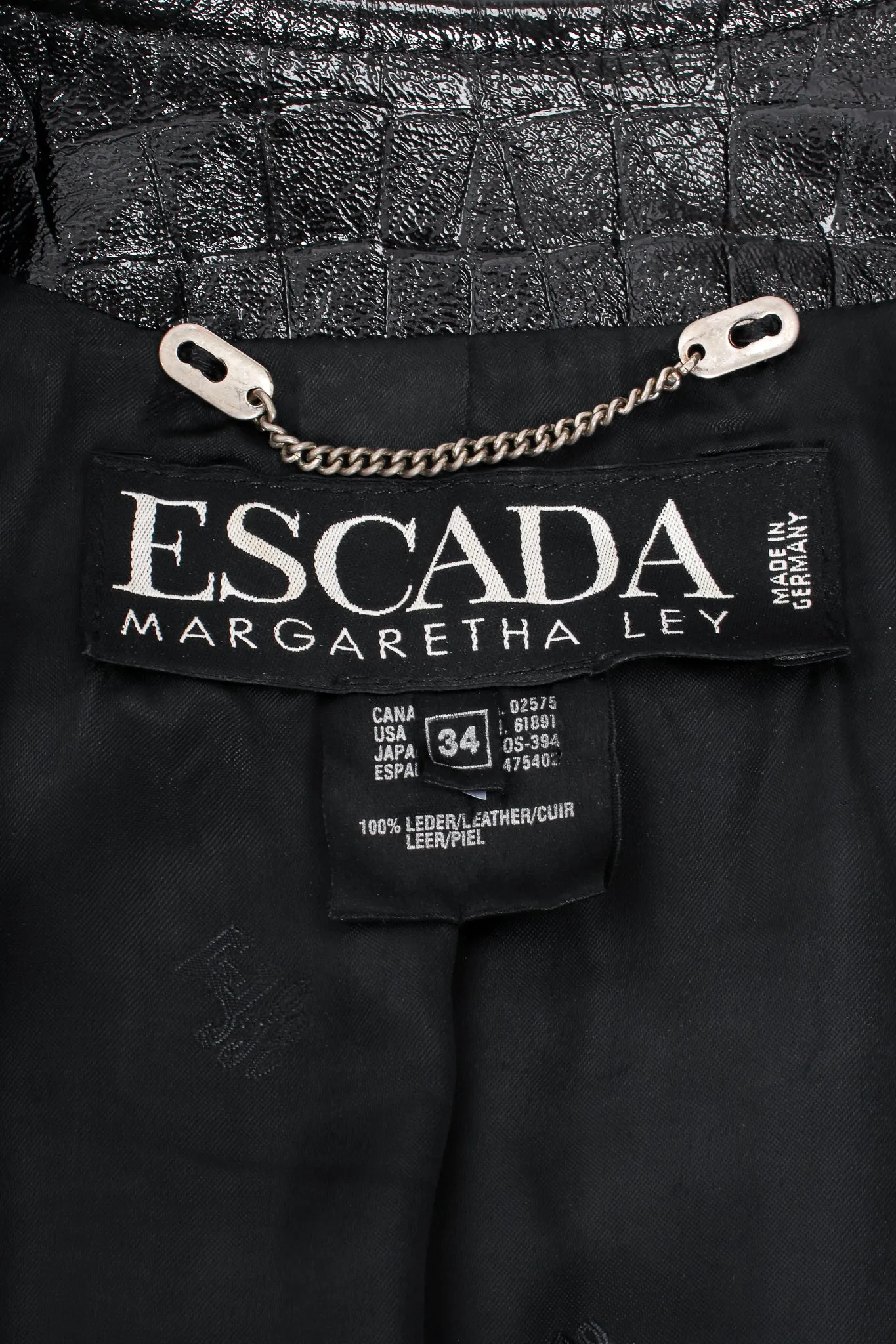 Embossed Patent Leather Jacket