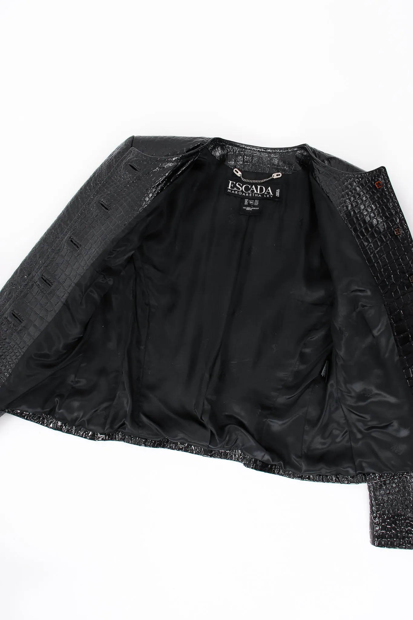 Embossed Patent Leather Jacket