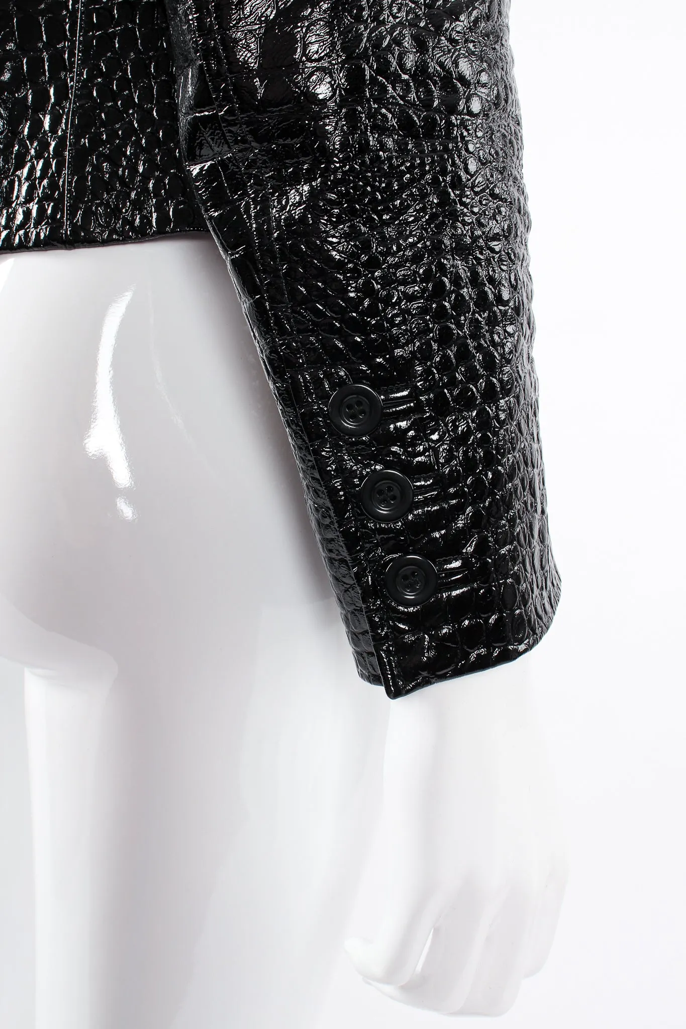 Embossed Patent Leather Jacket
